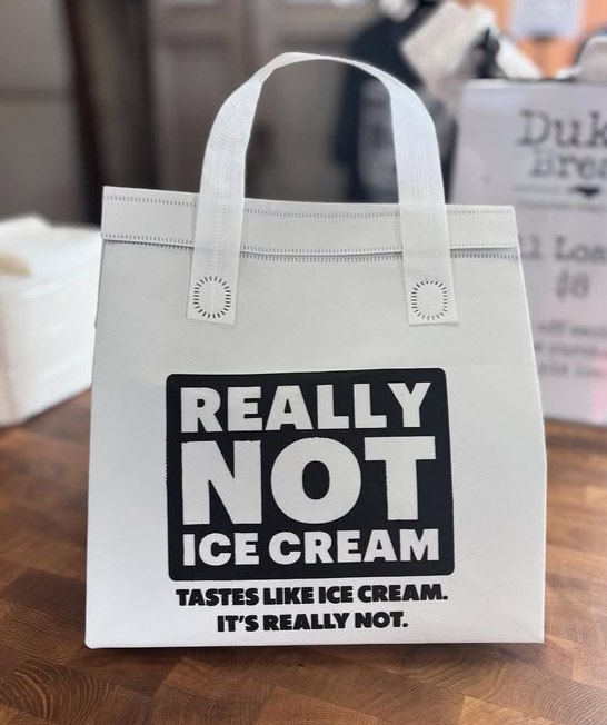 Really Not Ice Cream branded bag